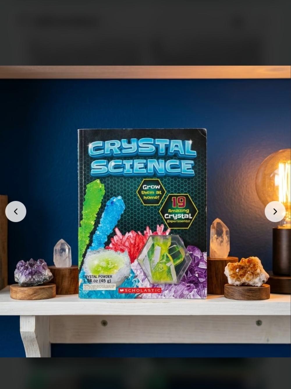 Scholastic Crystal Science Book Experiment Kit - Blue